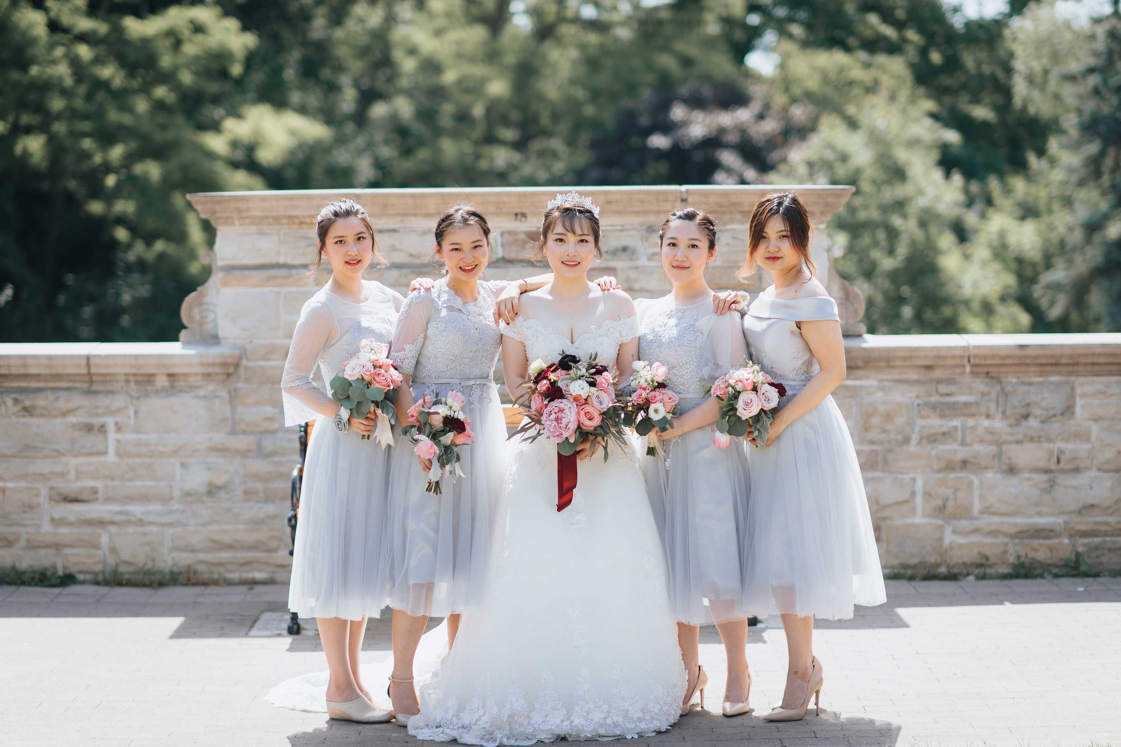 Bride & Brides Maids Group Photo